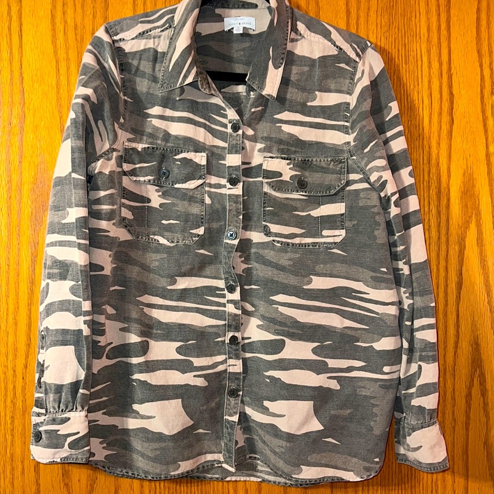 LUCKY BRAND CAMOUFLAGE Women’s Top